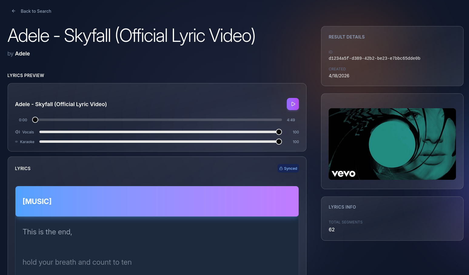 SingSync project showcase 2